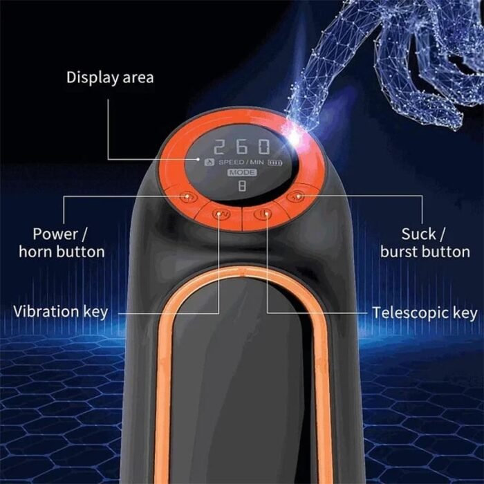 Masturbator Männer mit 10 Vibrationen und 4 Saugnäpfen Sexspielzeug für Männer
