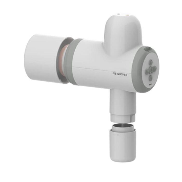 Masturbator Men mit automatischer Schmierung, freihändiger Stroker mit 8 Vibrationen und Riemen