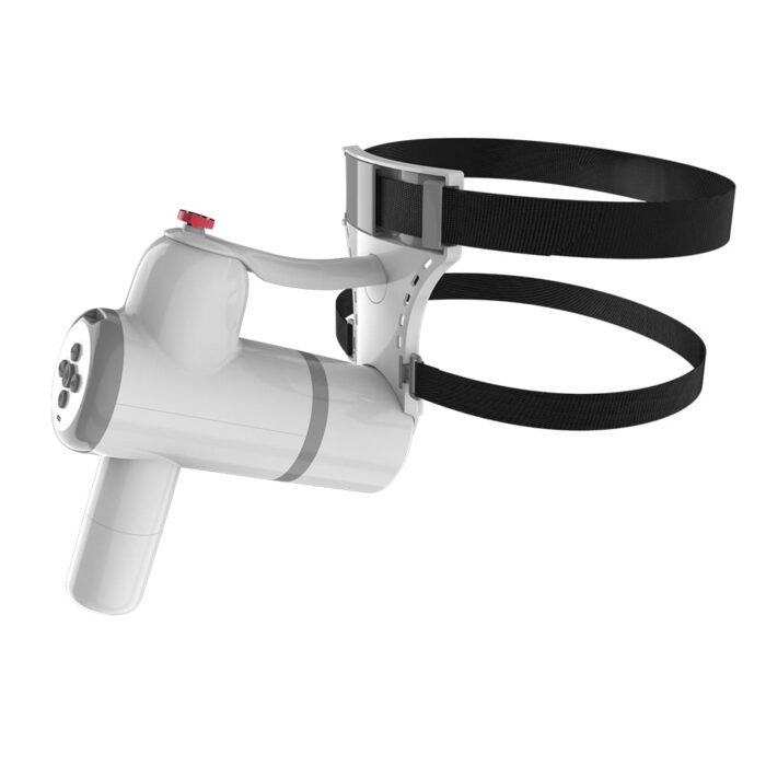 Masturbator Men mit automatischer Schmierung, freihändiger Stroker mit 8 Vibrationen und Riemen