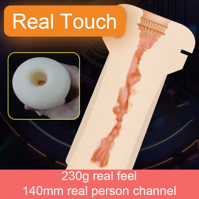Masturbator Men mit automatischer Schmierung, freihändiger Stroker mit 8 Vibrationen und Riemen