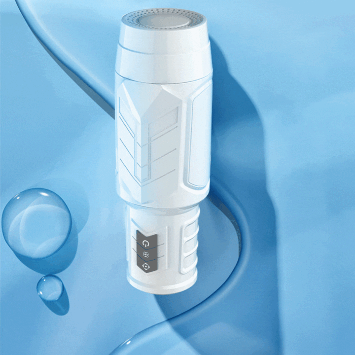 Masturbator für Männer 10 Vibration Stoß und 3 Massageringen Oralsex Masturbator Eichel Stimulator
