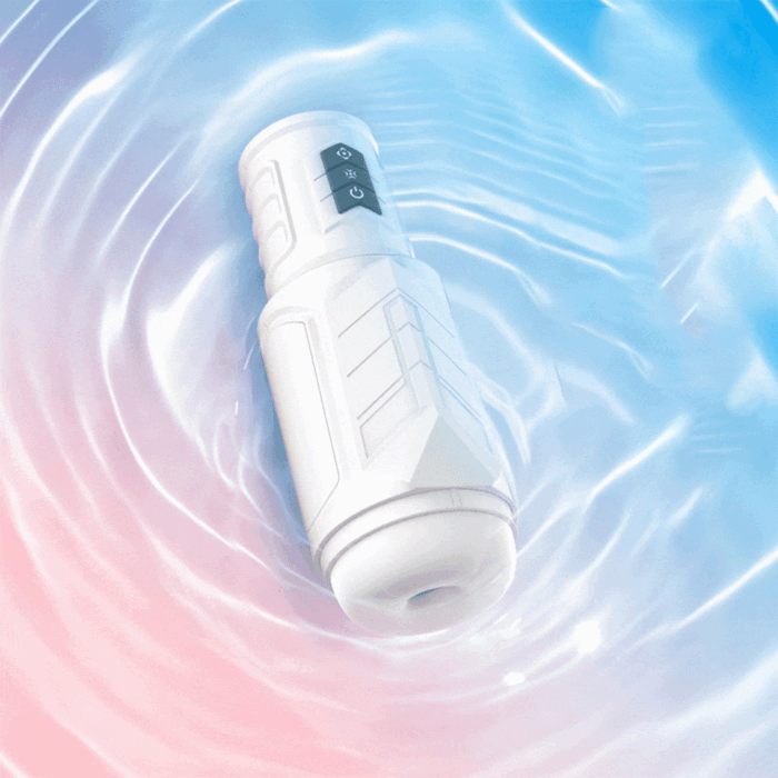 Masturbator für Männer 10 Vibration Stoß und 3 Massageringen Oralsex Masturbator Eichel Stimulator