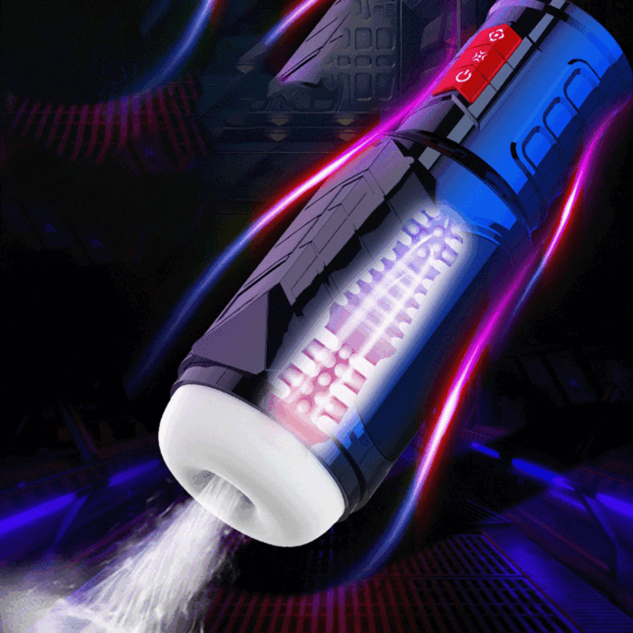 Masturbator für Männer 10 Vibration Stoß und 3 Massageringen Oralsex Masturbator Eichel Stimulator
