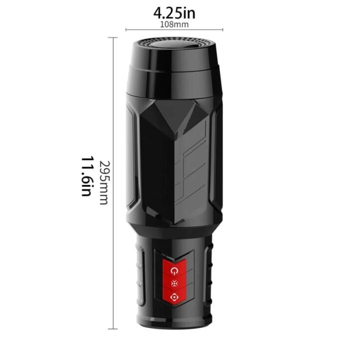 Masturbator für Männer 10 Vibration Stoß und 3 Massageringen Oralsex Masturbator Eichel Stimulator