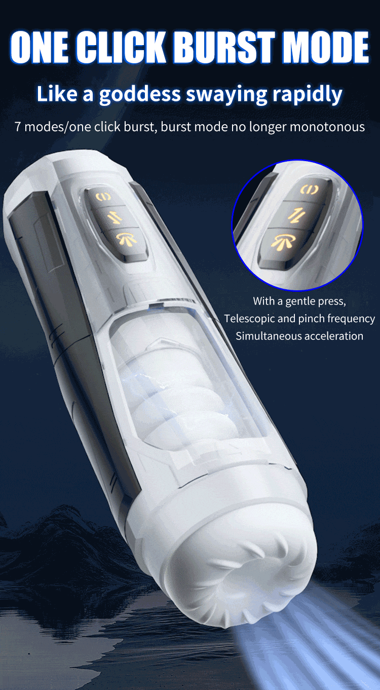 Mech Warrior 7 Thrust & Rotate Masturbator 3D-Hülle mit echter Textur und Stimme Sextoys Männer