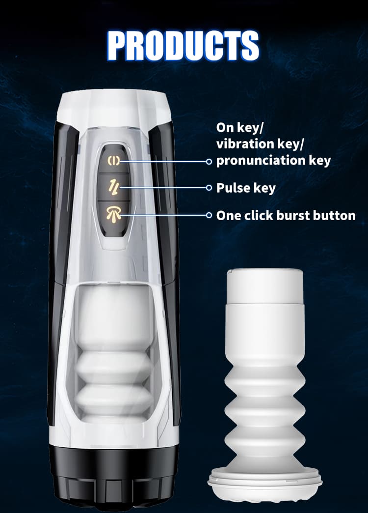 Mech Warrior 7 Thrust & Rotate Masturbator 3D-Hülle mit echter Textur und Stimme Sextoys Männer