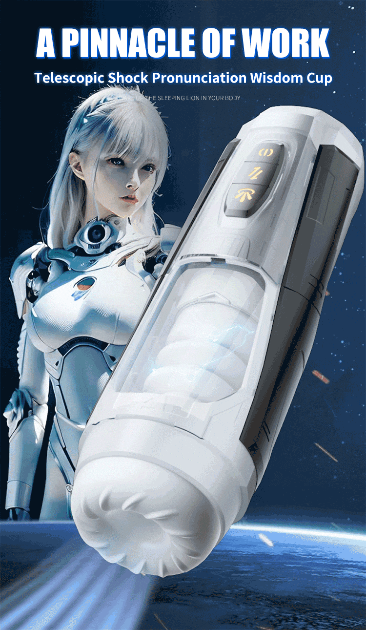 Mech Warrior 7 Thrust & Rotate Masturbator 3D-Hülle mit echter Textur und Stimme Sextoys Männer