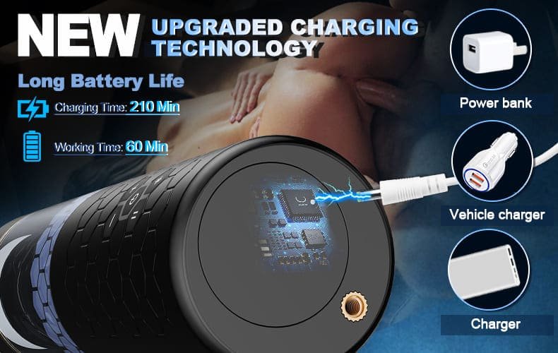 Omysky Electric Masturbator mit interaktiver Stimme, 6 Frequenzen, 3 Geschwindigkeiten, Sextoy für Männer