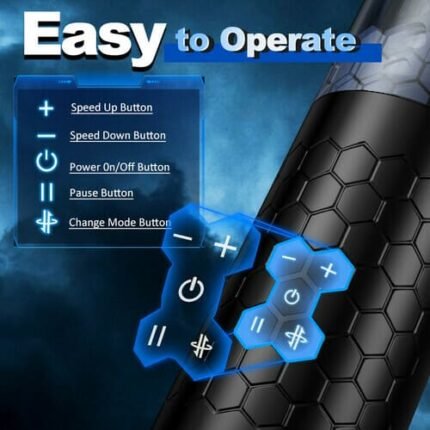 Omysky Electric Masturbator mit interaktiver Stimme, 6 Frequenzen, 3 Geschwindigkeiten, Sextoy für Männer