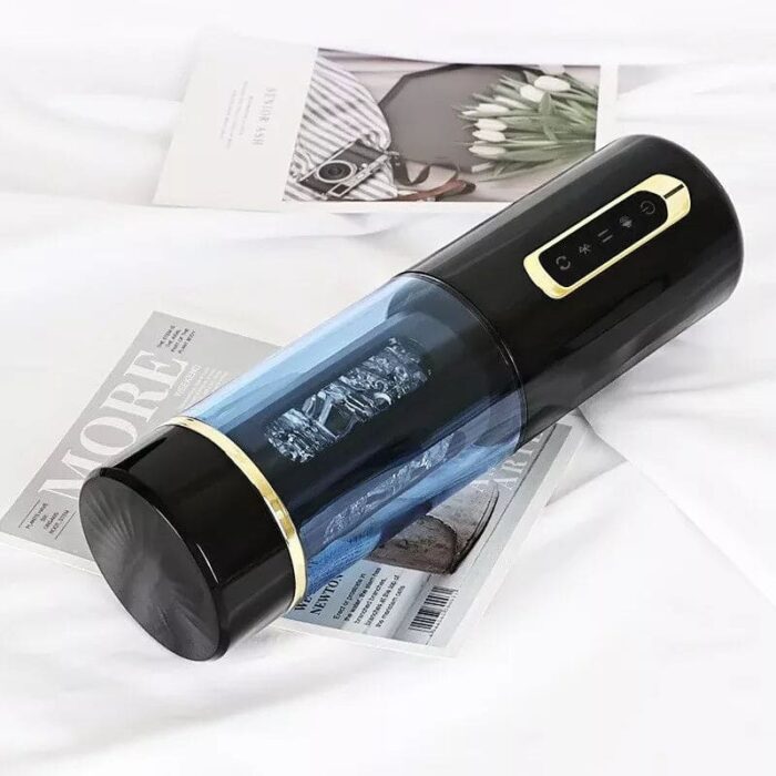 Omysky Elektrischer Masturbator mit 5 Geschwindigkeits & 6 Stoßrotationsmodi Sextoys für männer mit Saugnapf