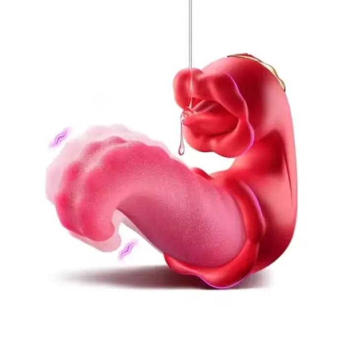 OpalSway Oronova Opal Sway Twin Pink Rose Vibrators mit 10 Vibrationsmodi 3-in-1 Doppelzungen G-spot Vagina Stimulator