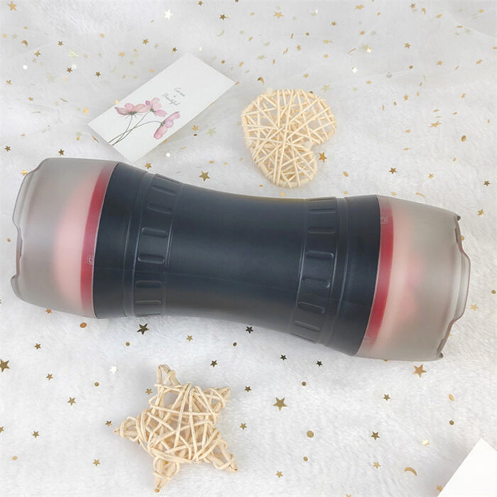 Polaris Manuelle Masturbator Cup mit Zwei Löchern Realistisch 3D Vagina Taschenmuschi Sextoy für Männer