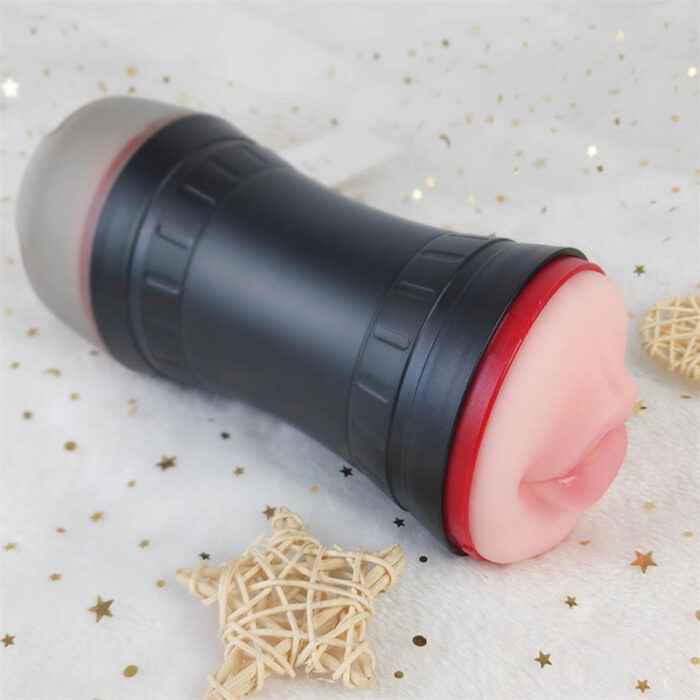 Polaris Manuelle Masturbator Cup mit Zwei Löchern Realistisch 3D Vagina Taschenmuschi Sextoy für Männer