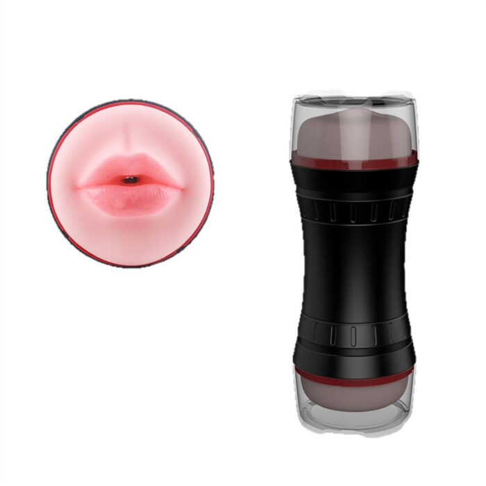 Polaris Manuelle Masturbator Cup mit Zwei Löchern Realistisch 3D Vagina Taschenmuschi Sextoy für Männer