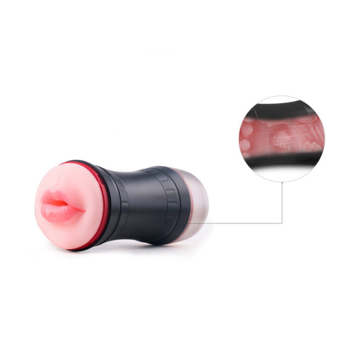 Polaris Manuelle Masturbator Cup mit Zwei Löchern Realistisch 3D Vagina Taschenmuschi Sextoy für Männer