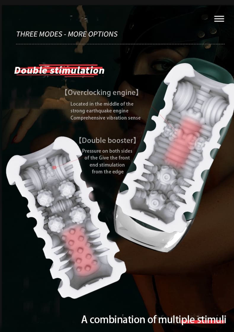 RENDS Veneno Automatischer Masturbator mit 10 Vibrationsmodi Heizung & Sprachfunktion Penis Masturbatoren