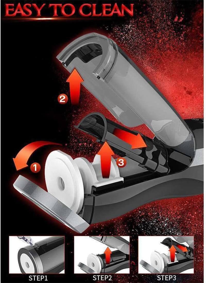 Rends Elektrischer Masturbator Cup mit 6 Teleskopmodi, weiche TPE-strukturierte 3D Penis Masturbatoren Sex Toys