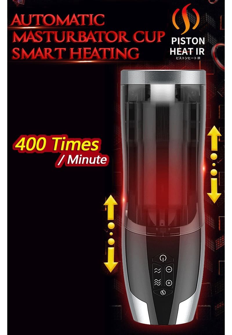 Rends Elektrischer Masturbator Cup mit 6 Teleskopmodi, weiche TPE-strukturierte 3D Penis Masturbatoren Sex Toys