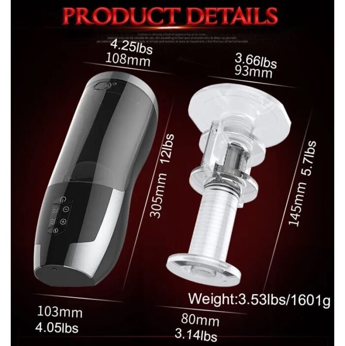 Rends Elektrischer Masturbator Cup mit 6 Teleskopmodi, weiche TPE-strukturierte 3D Penis Masturbatoren Sex Toys