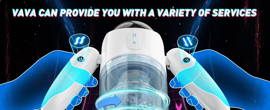 Roboter Masturbator für Männer mit automatischer Steuerung 7 Stoßmodi 4 Rotationsmodi Stimme Hand-Penis Pussy Sex Toys