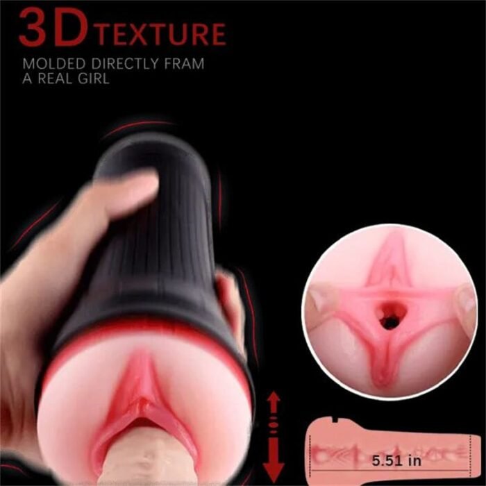 S-HANDE S167-2 Masturbator Sex Spielzeug mit 9 Vibrations 3D Realistische Vagina Taschenmuschi