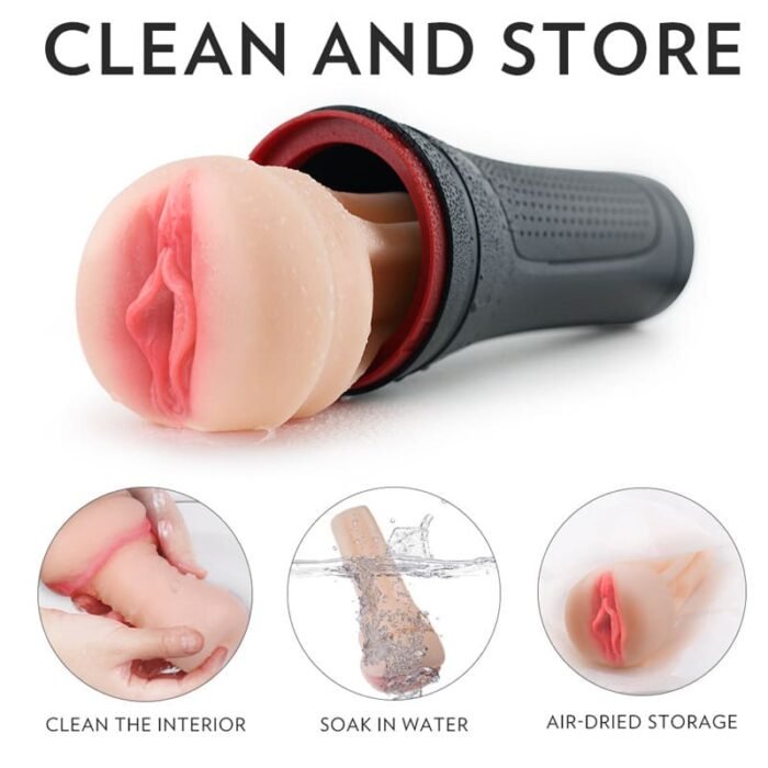 S-HANDE S167-2 Masturbator Sex Spielzeug mit 9 Vibrations 3D Realistische Vagina Taschenmuschi