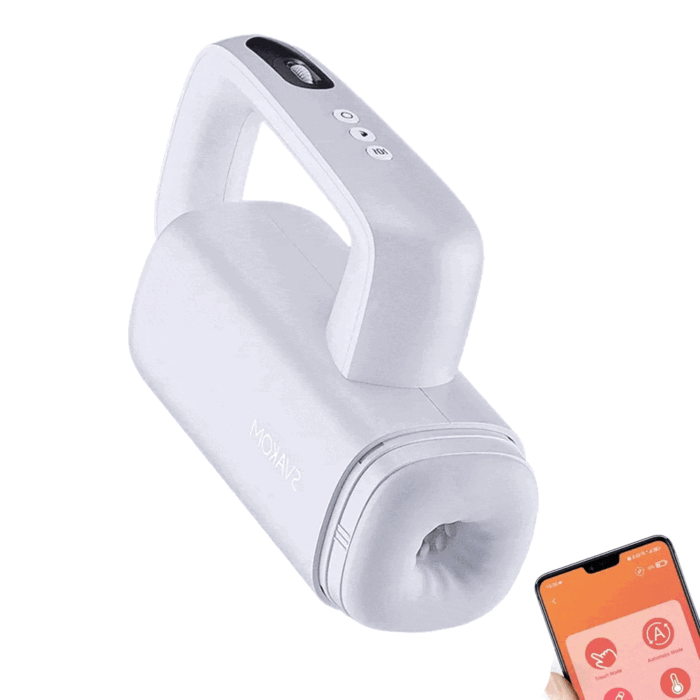 SVAKOM Elektrischer Masturbieren für Männer mit 5 Stoß 10 Vibrationsmodi & APP beheiztes Hand-Sexspielzeug für Männer