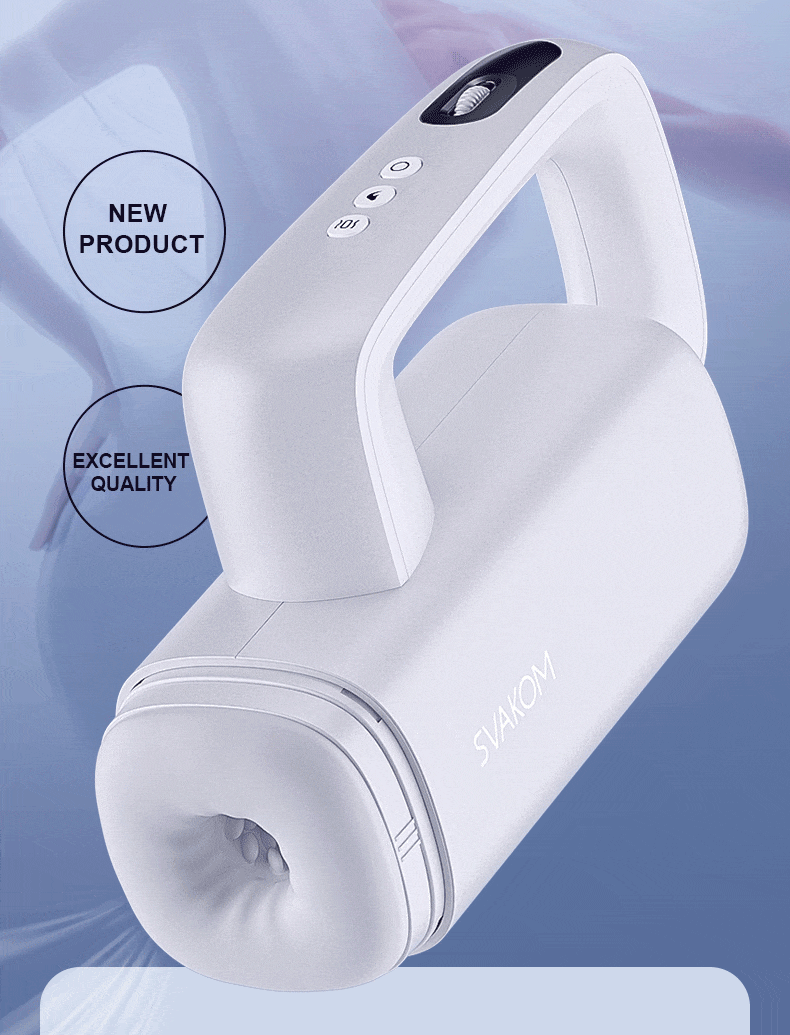 SVAKOM Elektrischer Masturbieren für Männer mit 5 Stoß 10 Vibrationsmodi & APP beheiztes Hand-Sexspielzeug für Männer