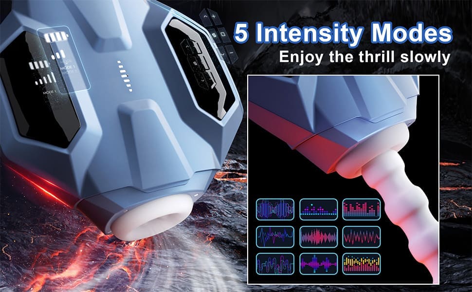 Svakom Hunter X Galaxy Battleship Masturbator mit Doppelkanal-Sauger & Beheiztem Male Stroker