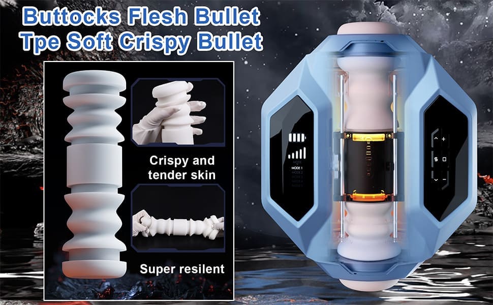 Svakom Hunter X Galaxy Battleship Masturbator mit Doppelkanal-Sauger & Beheiztem Male Stroker