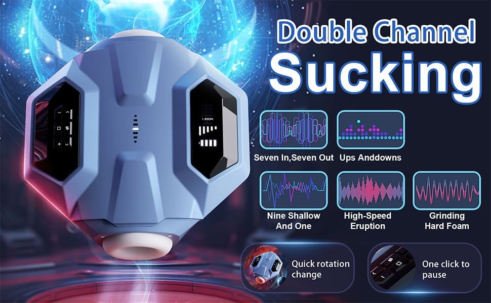Svakom Hunter X Galaxy Battleship Masturbator mit Doppelkanal-Sauger & Beheiztem Male Stroker