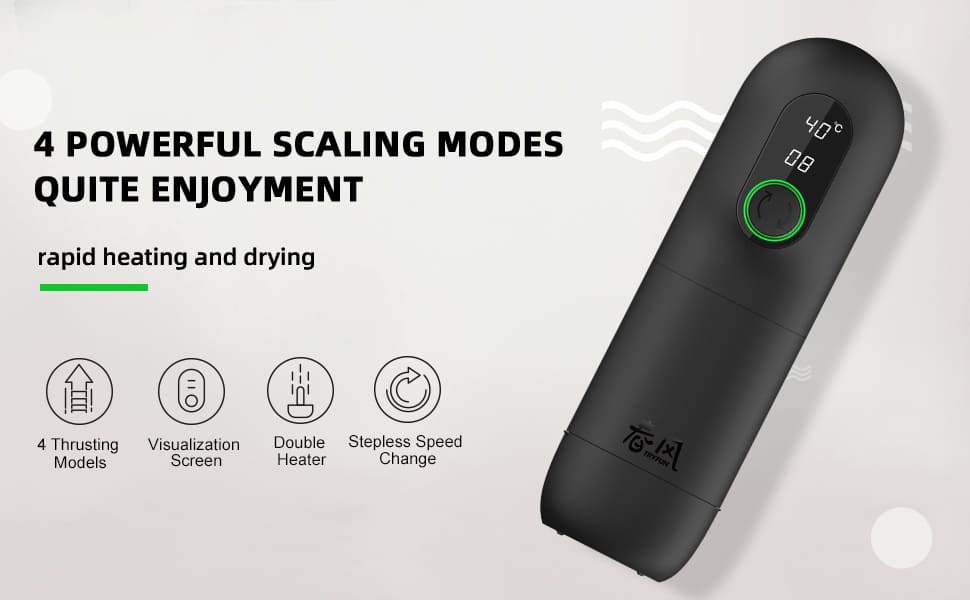 TRYFUN Black Hole Pro Masturbieren für Männer mit 4 Vibrationsmodi Stufenloser Geschwindigkeit Sextoys für Männer