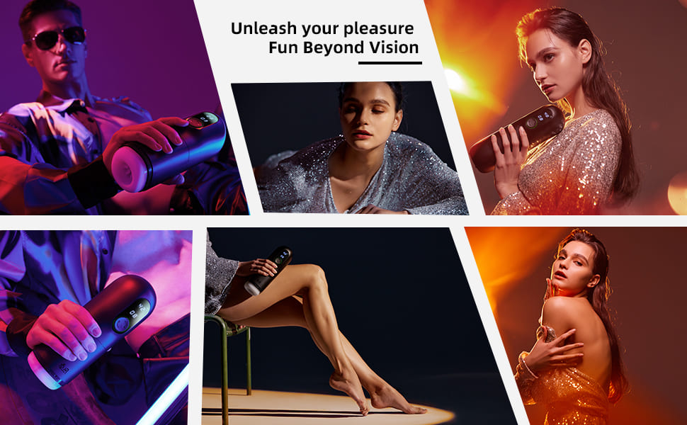 TRYFUN Black Hole Pro Masturbieren für Männer mit 4 Vibrationsmodi Stufenloser Geschwindigkeit Sextoys für Männer
