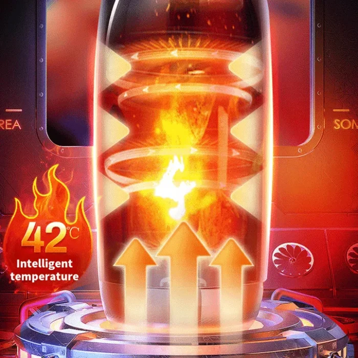 The King Automatischer Masturbator Sextoy für Männer mit 10 Vibrationen & Stoßfunktion Männer Sex Spielzeug