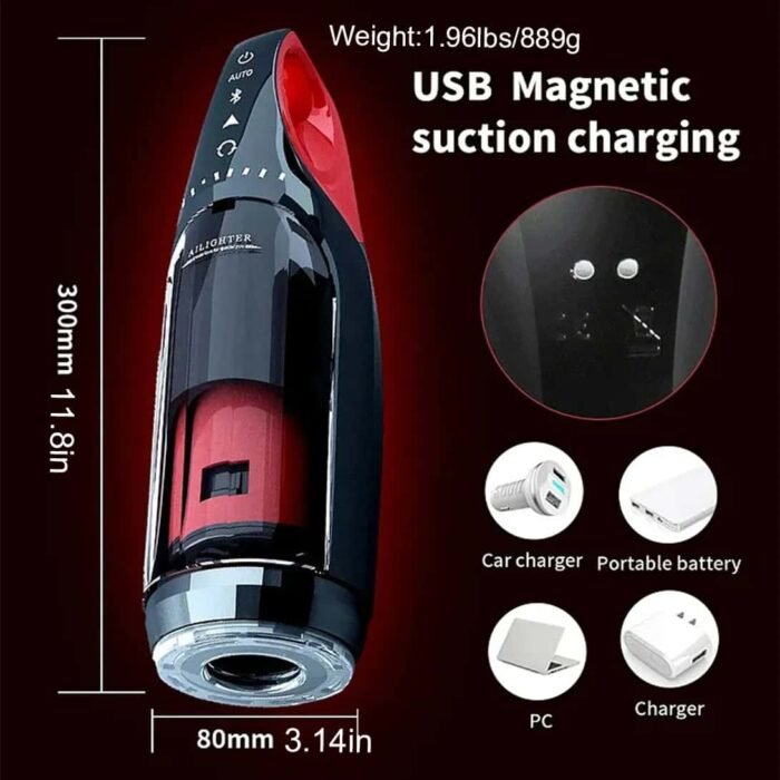 The King Automatischer Masturbator Sextoy für Männer mit 10 Vibrationen & Stoßfunktion Männer Sex Spielzeug