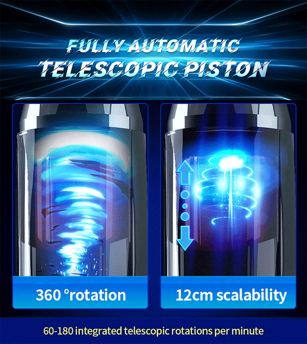The King Automatischer Masturbator Sextoy für Männer mit 10 Vibrationen & Stoßfunktion Männer Sex Spielzeug