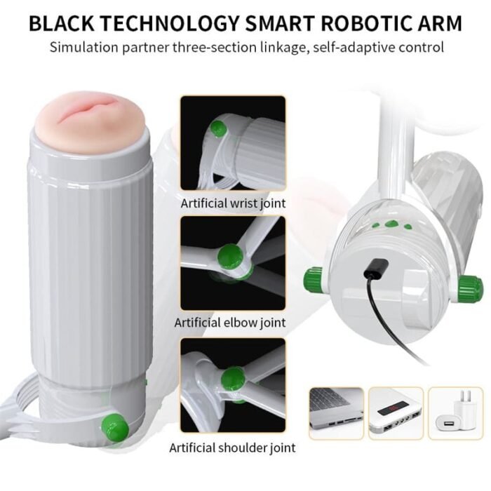 Tragbarer Automatischer Masturbator Penispumpe mit 10 Vibrations Saugmodi Freihändige Taschenmuschi für Männer