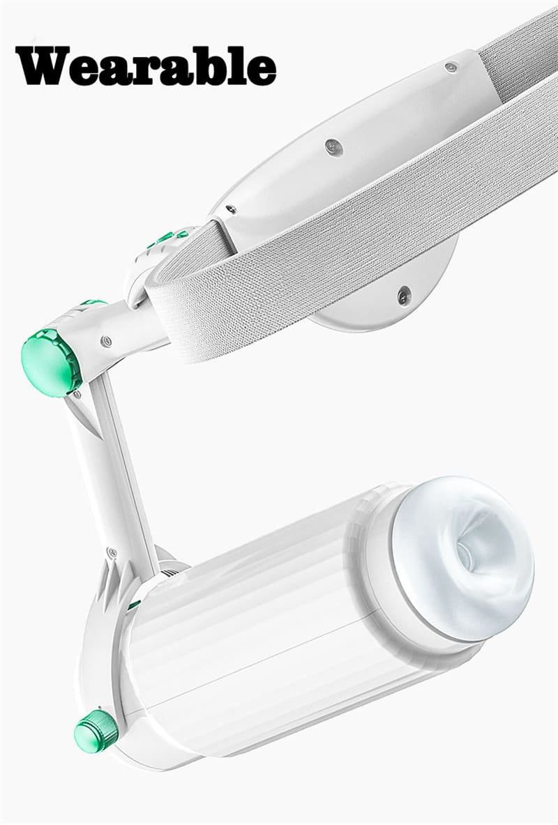 Tragbarer Automatischer Masturbator Penispumpe mit 10 Vibrations Saugmodi Freihändige Taschenmuschi für Männer
