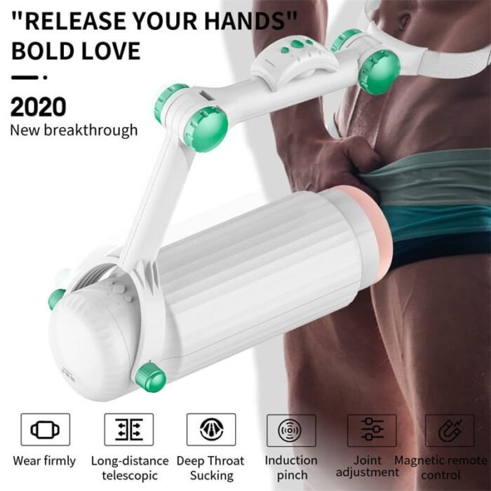 Tragbarer Automatischer Masturbator Penispumpe mit 10 Vibrations Saugmodi Freihändige Taschenmuschi für Männer