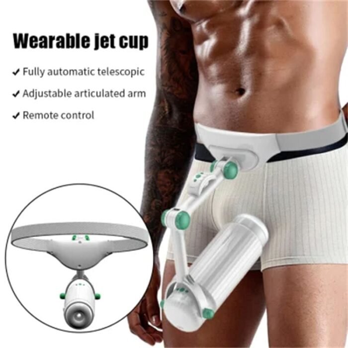 Tragbarer Automatischer Masturbator Penispumpe mit 10 Vibrations Saugmodi Freihändige Taschenmuschi für Männer