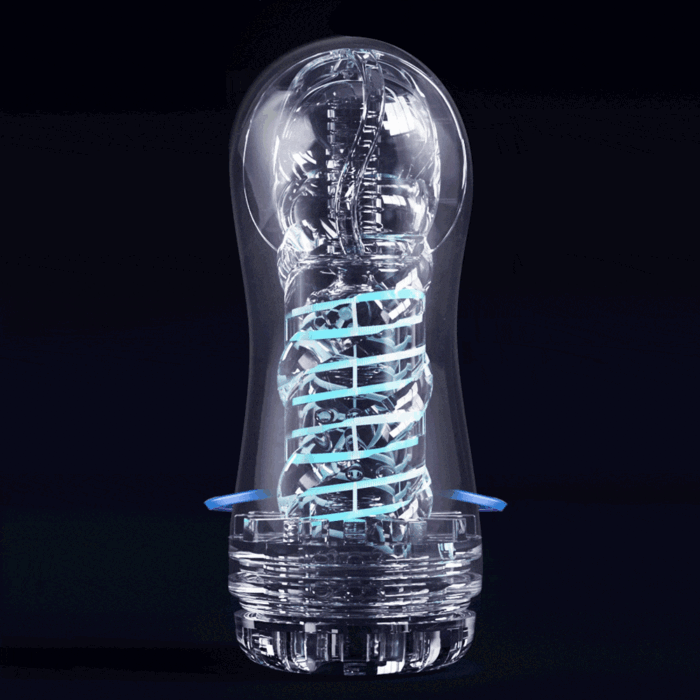 Transparenter Blowjob Masturbator für Männer Superweicher Silikonkanal Blowjob Sex Toy