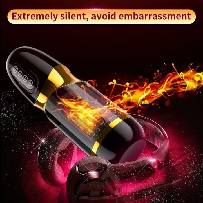 UNIMAT Beck II Elektrischer Masturbator mit 6 Vibrations & Stoßmodi 37,6°Heizung Voice Sextoy für Männer