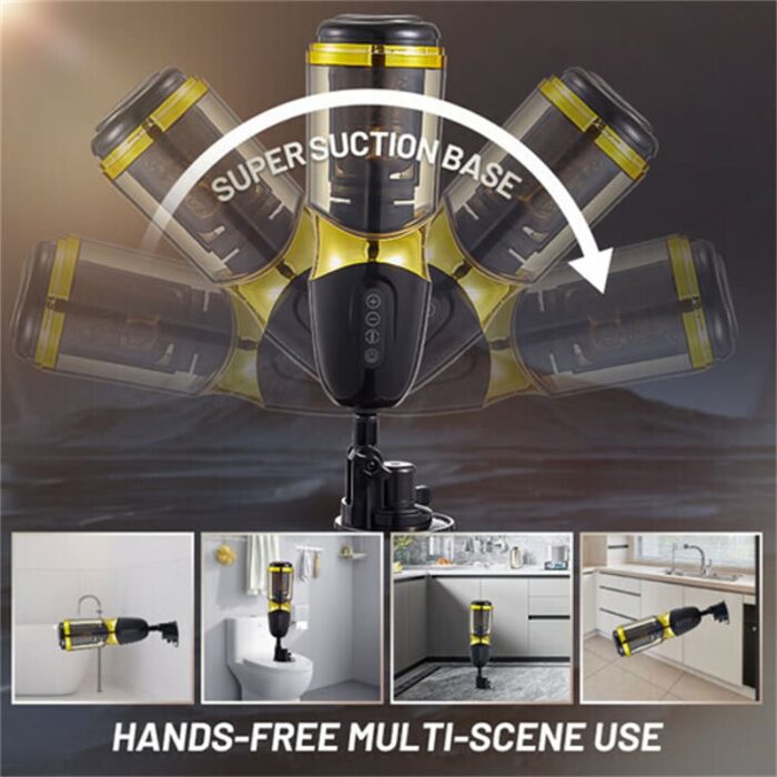 UNIMAT Beck II Elektrischer Masturbator mit 6 Vibrations & Stoßmodi 37,6°Heizung Voice Sextoy für Männer