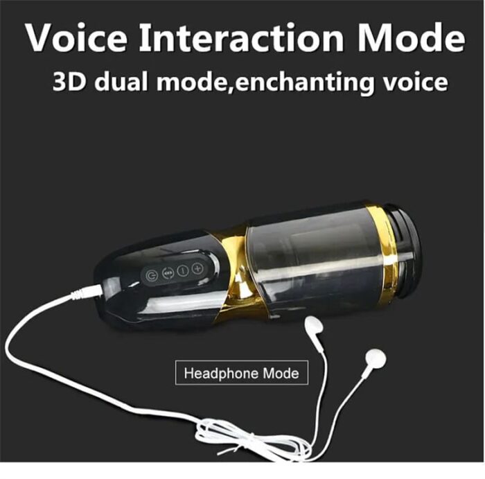 UNIMAT Beck II Elektrischer Masturbator mit 6 Vibrations & Stoßmodi 37,6°Heizung Voice Sextoy für Männer