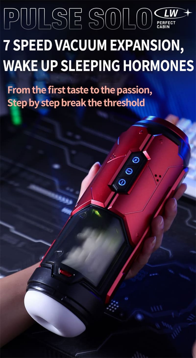 VI-002 Perfevt Cabin Elektrischer Masturbator mit Penisring - 7 Vibration Stoßmodi Masturbieren für Männer
