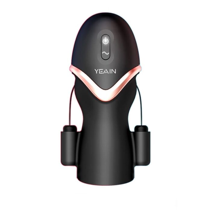 YEAIN Elektrischer Mundförmig Masturbieren für Männer 10 Vibrationsmodi Blowjob Penis Vibrator Trainer Sextoy
