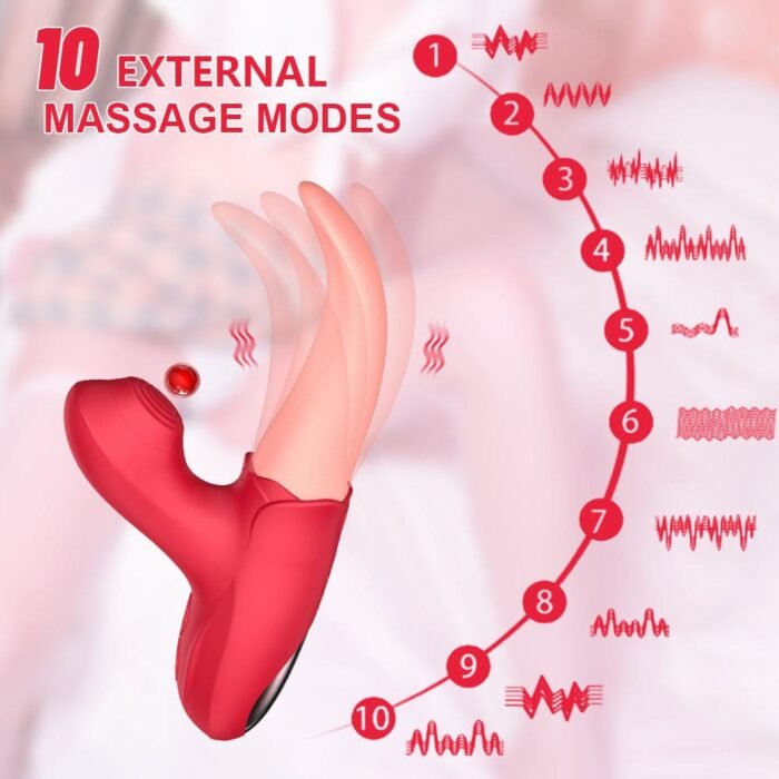 2-in-1-Upgrade G-Punkt-Vibrator mit Flatternder Zunge