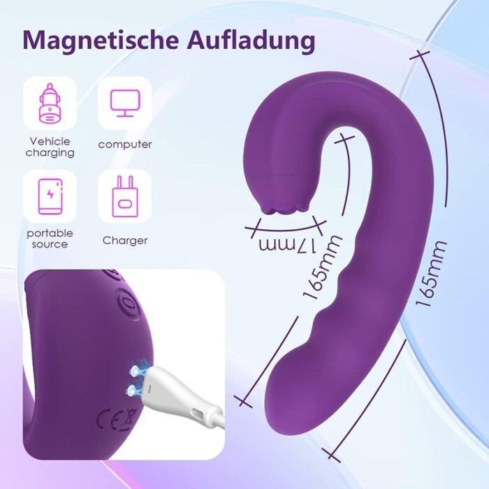 3 in 1 G-Punkt Vibration für Frauen & Zungenvibrator mit 10 Zungenlecken 10 Vibrationmodi