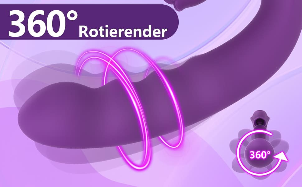 3 in 1 G-Punkt Vibration für Frauen & Zungenvibrator mit 10 Zungenlecken 10 Vibrationmodi