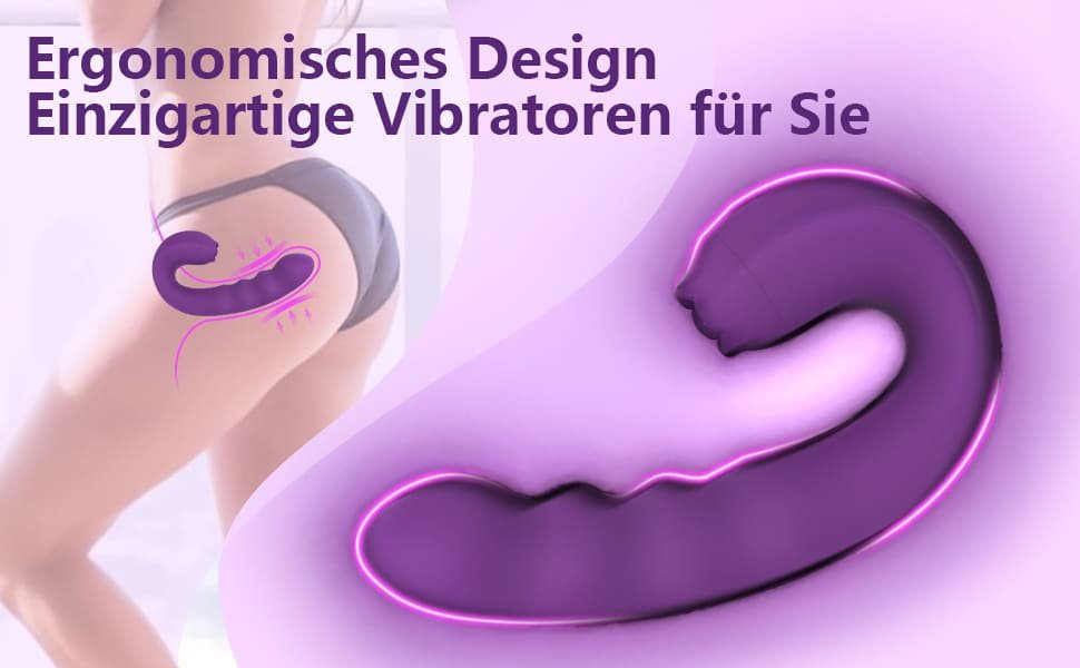 3 in 1 G-Punkt Vibration für Frauen & Zungenvibrator mit 10 Zungenlecken 10 Vibrationmodi